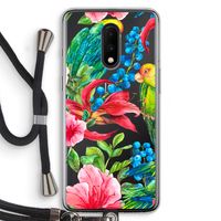 Papegaaien: OnePlus 7 Transparant Hoesje met koord