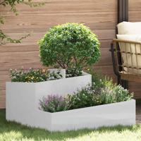 Tuin Bloempot Zilver 80 x 80 x 50 cm Gegalvaniseerd staal
