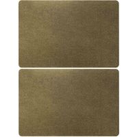 Rechthoekige placemat goud met glitters 43,5 x 28,5 cm - Placemats - thumbnail