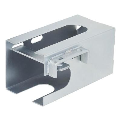 Aanhangerslot van verzinkt staal - zilver - 110 x 110 mm