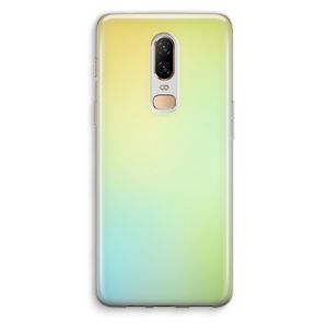 Minty mist pastel: OnePlus 6 Transparant Hoesje