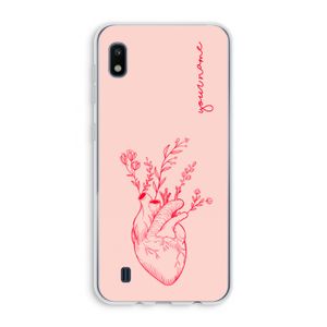 Blooming Heart: Samsung Galaxy A10 Transparant Hoesje