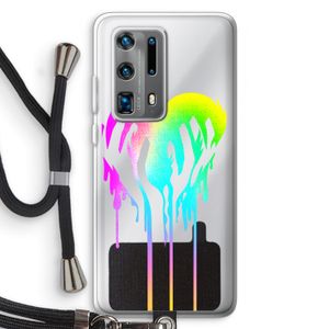 Hold My Heart: Huawei P40 Pro Plus Transparant Hoesje met koord