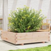 VidaXL Plantenbak 90x90x26,5 cm massief grenenhout