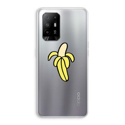 Banana: Oppo A95 5G Transparant Hoesje