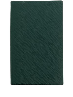Smythson carnet Panama en cuir - Vert