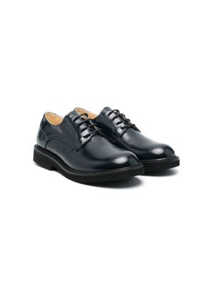 Andrea Montelpare mocassins en cuir à lacets - Bleu