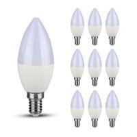 Set van 10 E14 LED Lampen - 3,7 Watt - 320 Lumen - Warm wit 3000K - Vervangt 25 Watt
