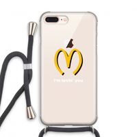 I'm lovin' you: iPhone 7 PLUS Transparant Hoesje met koord