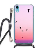 Fly away: iPhone XR Transparant Hoesje met koord