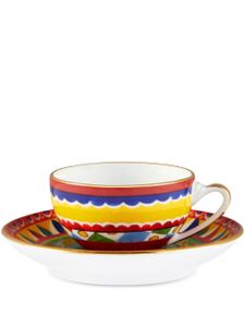 Dolce & Gabbana ensemble tasse et sous-tasse Carretto Siciliano - Jaune