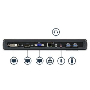 StarTech.com Universeel USB 3.0 laptop docking station Dual Video HDMI DVI VGA met audio en Ethernet