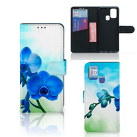 Samsung Galaxy M31 Hoesje Orchidee Blauw - Cadeau voor je Moeder