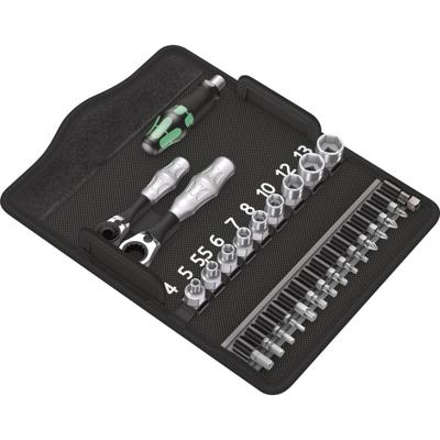 Wera KK Zyklop Mini 2 05135918001 Dopsleutelset Metrisch 1/4 (6.3 mm) 27-delig