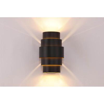 Artdelight Design wandlampRolls zwart met gouden binnenkant - WL ROLLS ZW-GO