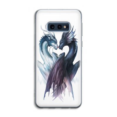 Yin Yang Dragons: Samsung Galaxy S10e Transparant Hoesje