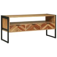 TV-kast met lade Bruin 100 x 35 x 50 cm Massief Acaciahout
