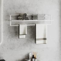 VidaXL Handdoekenrek 95x25x22 cm ijzer wit VidaXL Handdoekenrek 95x25x22 cm ijzer wit
