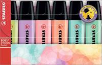 Markeerstift Stabilo Boss pastel 8 kleuren