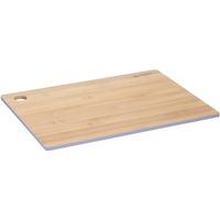 Set van 1x stuks snijplanken grijze rand 28 x 38 cm van bamboe hout - Snijplanken - thumbnail