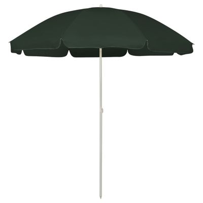 VidaXL Strandparasol 240 cm groen