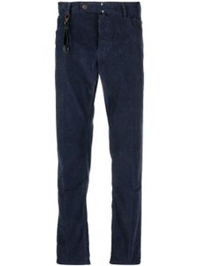 Incotex pantalon chino en velours côtelé - Bleu