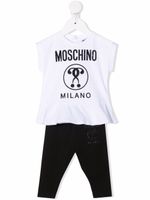 Moschino Kids survêtement à ornements strassés - Blanc - thumbnail