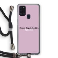 gij beslist: Samsung Galaxy A21s Transparant Hoesje met koord