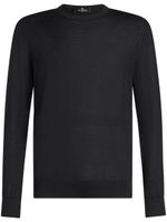 ETRO logo-embroidered crew-neck jumper - Noir - thumbnail