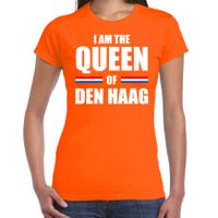 I am the Queen of Den Haag Koningsdag t-shirt oranje voor dames