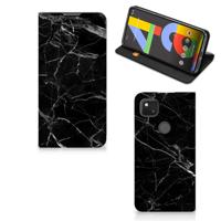 Google Pixel 4a | Standcase | Marmer Zwart - Origineel Cadeau Vader