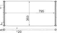 Condensor, airconditioning AC689000S