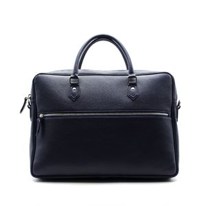 20SDE Leren Aktetas 15,6" Folio Slim Navy Blauw