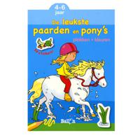 Standaard Uitgeverij Plakken en Kleuren De leukste Paarden en Pony's, 4-6 jaar