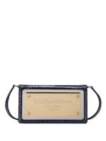 Dolce & Gabbana pochette pour smartphone en cuir - Bleu