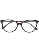 Gucci Eyewear lunettes de vue à effet écailles de tortue - Marron