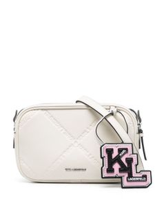 Karl Lagerfeld sac à bandoulière à motif K/Ikonik 2.0 - Blanc