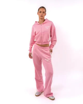 Hillside Stripe Trainingspak Dames Roze - Maat M - Kleur: Roze | Soccerfanshop