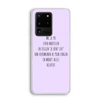 Relatief: Samsung Galaxy S20 Ultra Transparant Hoesje