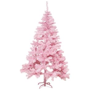 Kunst kerstboom/kunstboom roze 180 cm - Kunstkerstboom