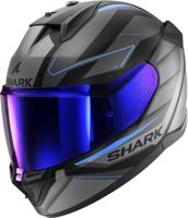 SHARK D-Skwal 3 Sizler, Integraalhelm, Mat Zwart-Antraciet-Blauw KAB