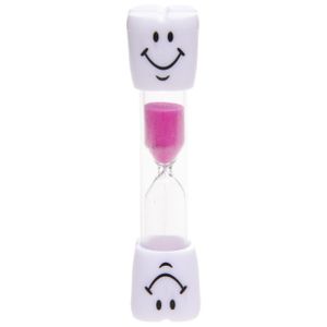 Zandloper/badkamer douche/spelletjes timer roze smiley 3 minuten