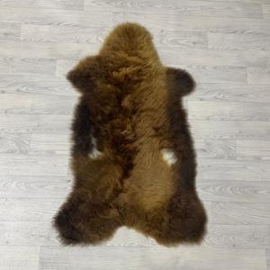 Schapenvacht Scandinavian bruin wit 105x65cm M