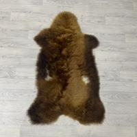 Schapenvacht Scandinavian bruin wit 105x65cm M - thumbnail