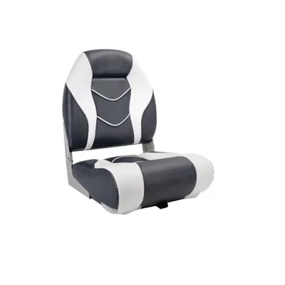 Titan Marine High Back Folding Bootstoel Wit/steenkool Grijs Default