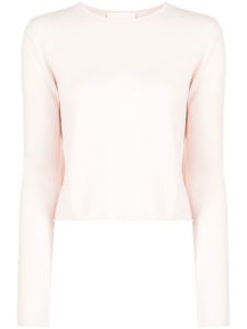 Lisa Yang pull en maille à col rond - Rose