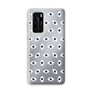 Eyes pattern: Huawei P40 Transparant Hoesje
