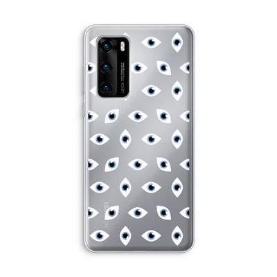 Eyes pattern: Huawei P40 Transparant Hoesje