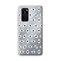 Eyes pattern: Huawei P40 Transparant Hoesje