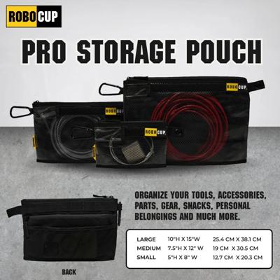 RoboCup Pro Zippered Storage Pouch 3 Pack